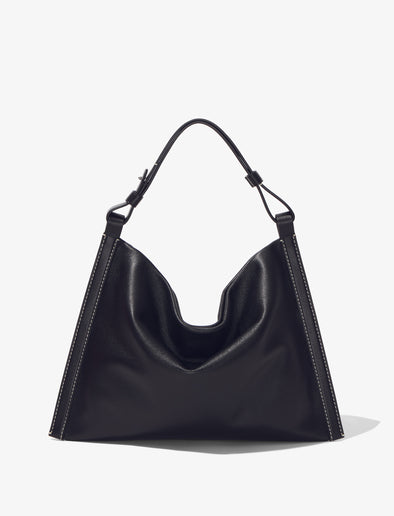 Front image of Minetta Nappa Bag in BLACK