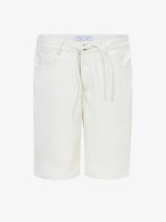 Flat image of Faux Leather Shorts in off white