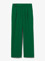 Flat image of Drapey Suiting Wide Leg Pant in green