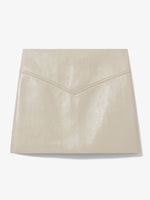 Flat image of Vinyl Mini Skirt in fawn
