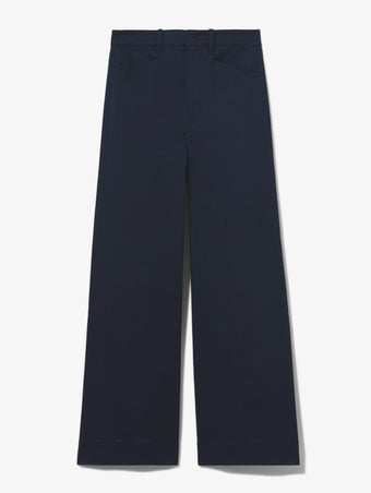 Flat image of Cotton Twill Culottes in navy