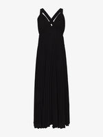 Flat image of Broomstick Pleated Tank Dress in black