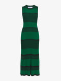 Flat image of  Mini Stripe Sleeveless Knit Dress in green/black
