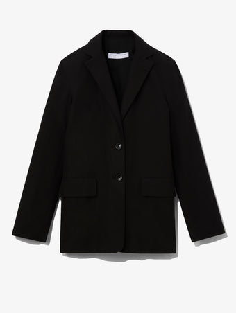 Flat image of Cotton Linen Blazer in black