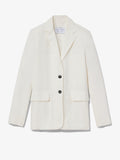 Flat image of Cotton Linen Blazer in off white