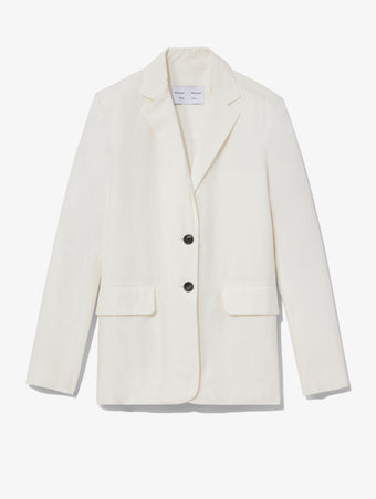 Flat image of Cotton Linen Blazer in off white