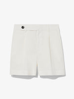 Flat image of Cotton Linen Shorts in off white