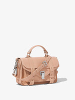 Side image of Topstitch PS1 Tiny Bag in LIGHT NUDE
