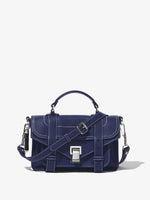 Front image of Topstitch PS1 Tiny Bag in NEW BLUE