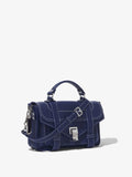 Side image of Topstitch PS1 Tiny Bag in NEW BLUE