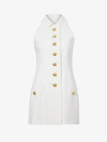 Flat image of Viscose Suiting Vest in white