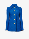 Flat image of  Boucle Tweed Jacket in turquoise