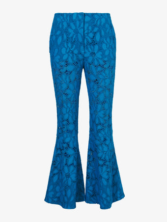 Flat image of Lace Pants in turquoise