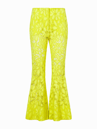 Flat image of Lace Pants in citron