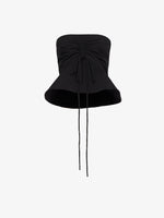 Flat image of Technical Nylon Strapless Top in black