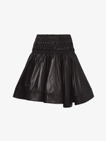 Flat image of Nappa Skirt in black