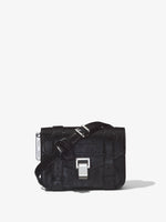 Front image of Crinkled Patent PS1 Mini Crossbody Bag in BLACK.jpg