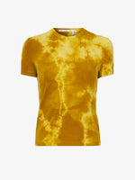 Flat image of Tie Dye T-Shirt in sulphur/muted lime