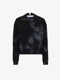 Flat image of Tie Dye Sweatshirt in black/jade