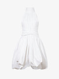 Flat image of Technical Nylon Dress in optic white