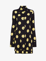 Flat image of Printed Dot Cady Shirt in butter multi