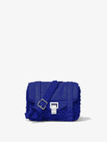 Front image of Raffia PS1 Mini Crossbody Bag in COBALT