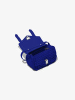 Aerial image of Raffia PS1 Mini Crossbody Bag in COBALT