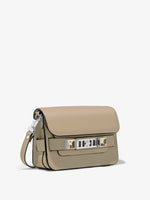 Side image of PS11 Mini Classic Bag in light taupe