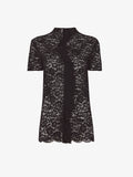 Flat image of Stretch Lace Top in black