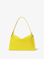 Back image of Contrast Rolo Strap Braid Bag in CANARY YELLOW