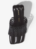 Aerial image of Arc Woven Slides in black