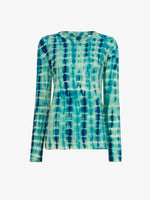 Flat image of Tie Dye T-Shirt in turquoise multi