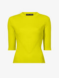 Flat image of Viscose Knit Top in sulphur