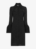 Flat image of Stretch Lace Shirt Dress in black