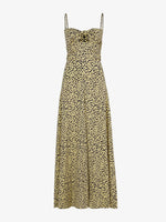 Flat image of Printed Leopard Tank Dress in butter multi
