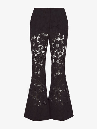 Flat image of Lace Pants in black