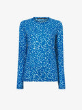 Flat image of Printed Leopard T-Shirt in blue multi