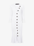 Flat image of Viscose Knit Dress in optic white