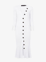 Flat image of Viscose Knit Dress in optic white
