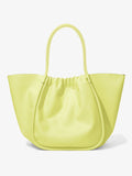 Back image of XL Ruched Tote in LEMONGRASS