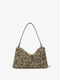 Back image of Crochet Braid Bag in BLACK/NATURAL