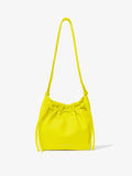Front image of Drawstring Pouch in CANARY YELLOW