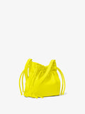 Side image of Drawstring Pouch in CANARY YELLOW