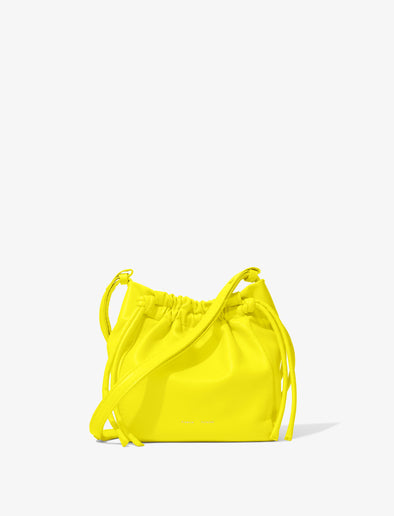 Back image of Drawstring Pouch in CANARY YELLOW