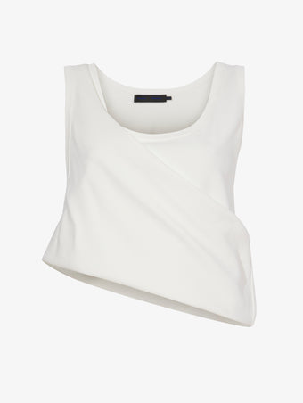 Flat image of Viscose Knit Top in white