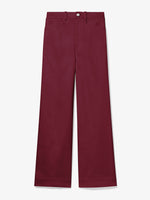 Flat image of Cotton Twill Culotte in plum