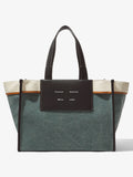 Front image of XL Morris Canvas Tote in BLUE