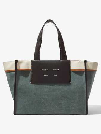 Front image of XL Morris Canvas Tote in BLUE