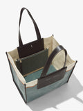 Aerial image of XL Morris Canvas Tote in BLUE