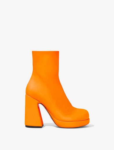 Front image of Forma Platform Boots in Orange